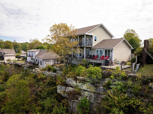 view of back of property