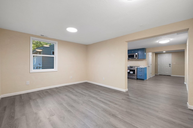 unfurnished room featuring light hardwood / wood-style floors