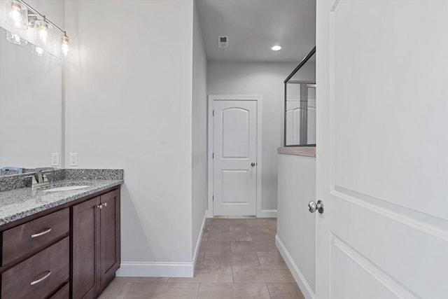 bathroom featuring vanity