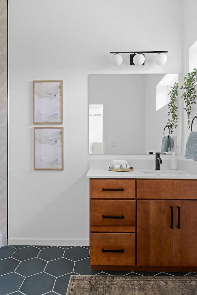 bathroom featuring vanity