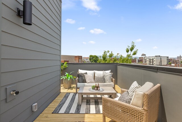 balcony with an outdoor living space