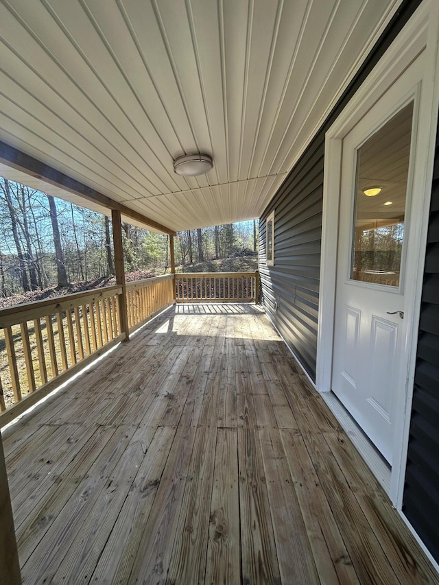 view of wooden terrace