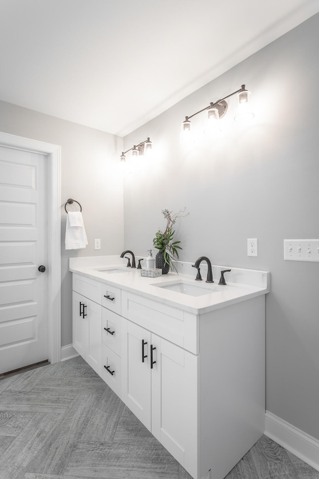 bathroom featuring vanity