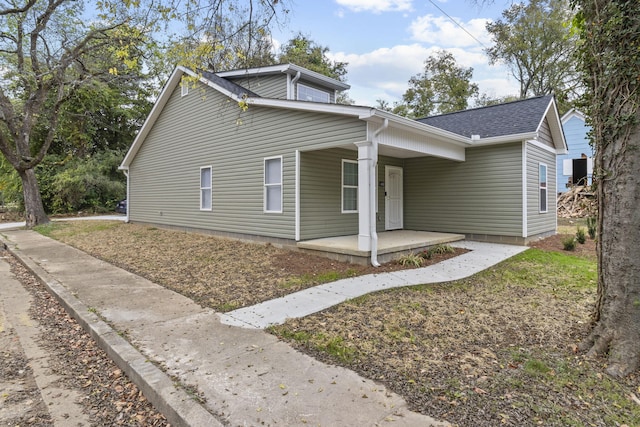 view of front of home with a porch