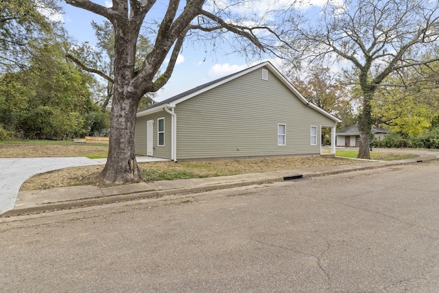 view of property exterior