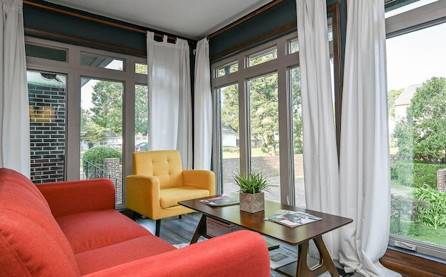 sunroom / solarium with plenty of natural light