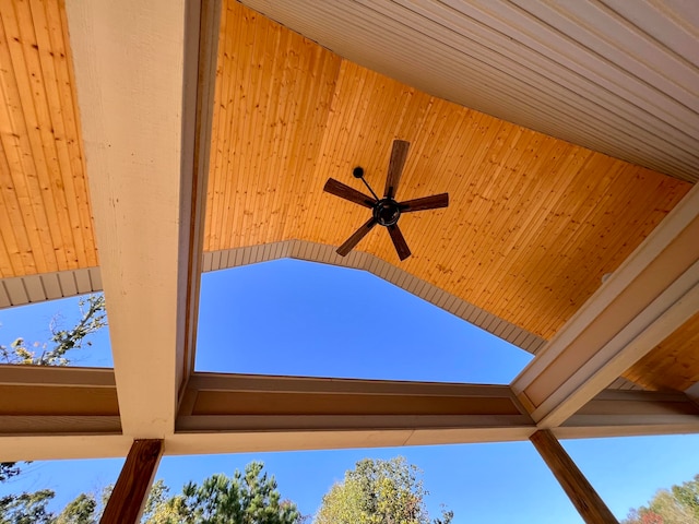 details featuring ceiling fan