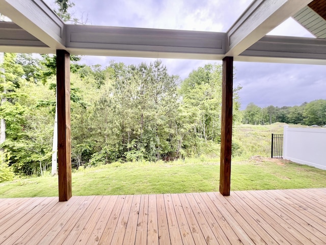 60 Ables Way, Ringgold, GA 30736 - deck featuring a yard