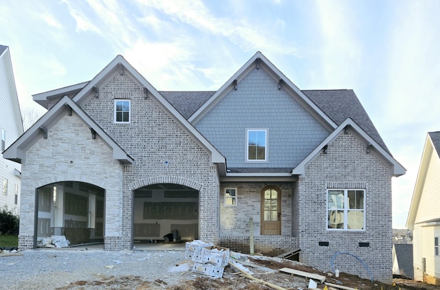 view of front of house featuring a garage