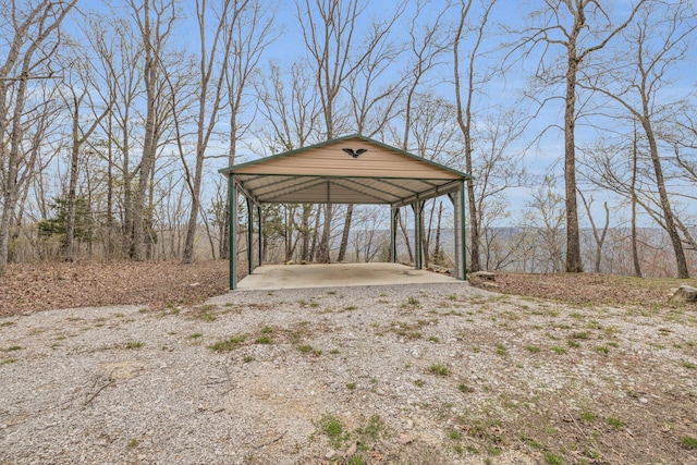 view of outdoor structure featuring a carport