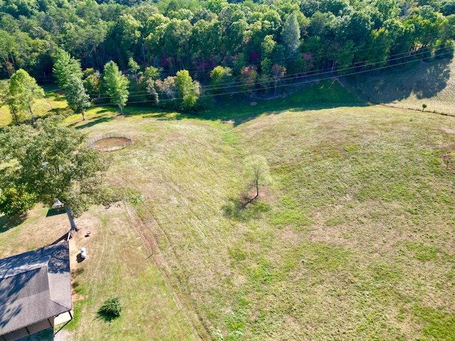 bird's eye view featuring a rural view