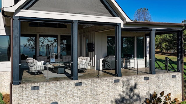 view of patio / terrace featuring outdoor lounge area