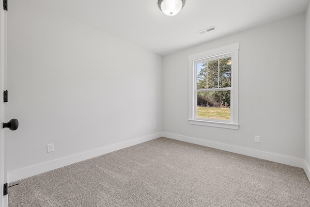 view of carpeted empty room