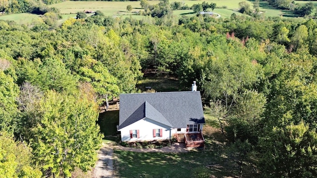 drone / aerial view featuring a rural view