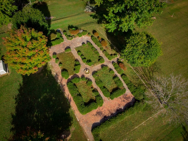 bird's eye view featuring a rural view