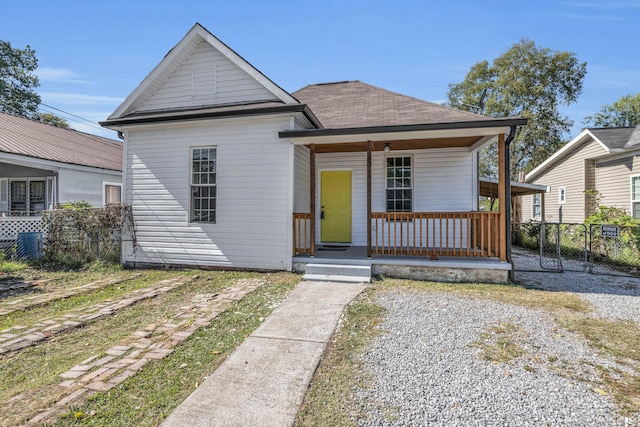 view of front of house with a porch