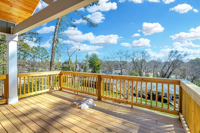 view of wooden terrace