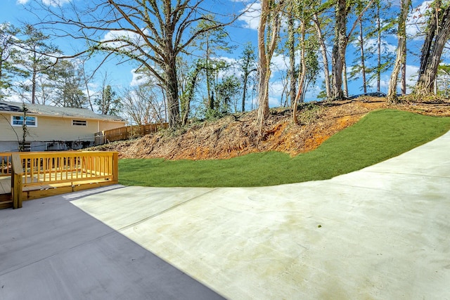 view of patio / terrace with fence