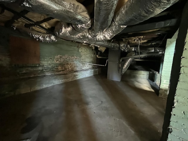 view of basement