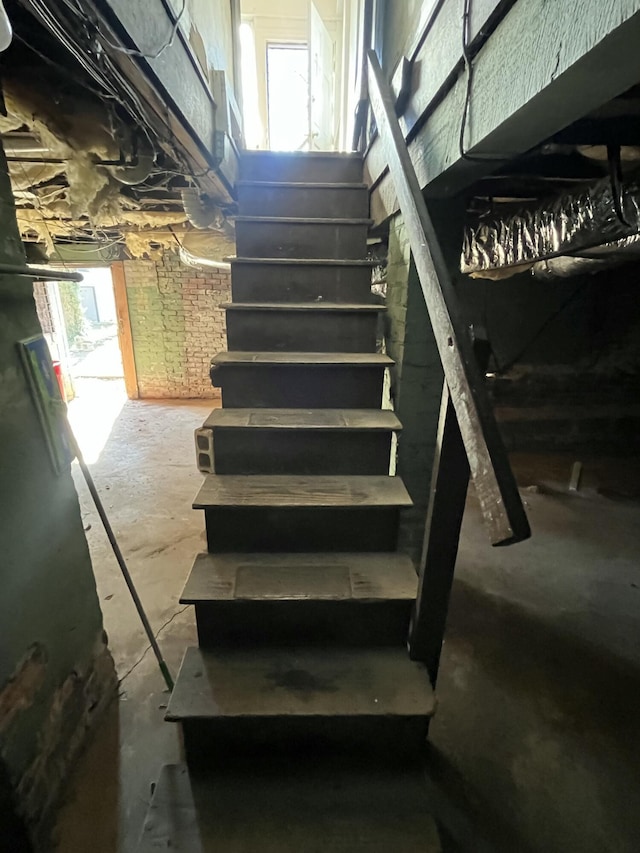 view of stairs