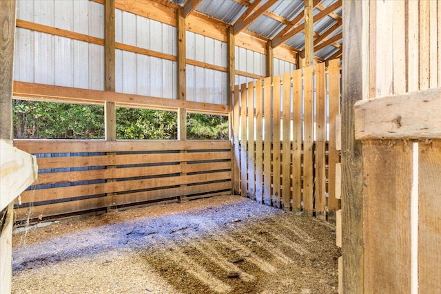 view of horse barn