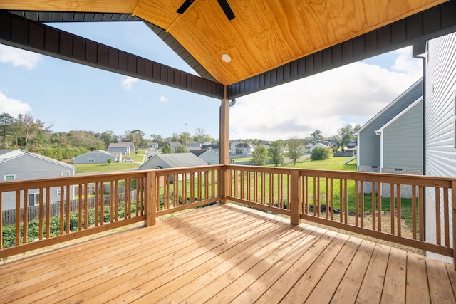 deck featuring a gazebo