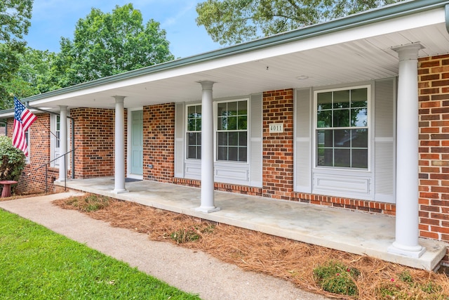 4011 Patton Edwards Dr, Chattanooga, TN 37412 - view of exterior entry with brick siding and a porch