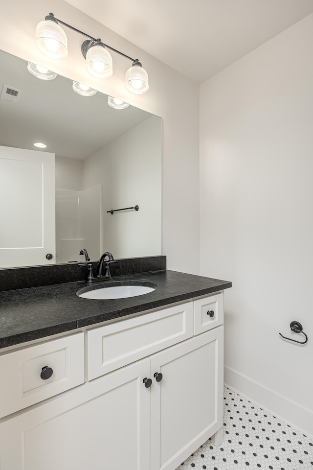 bathroom featuring vanity