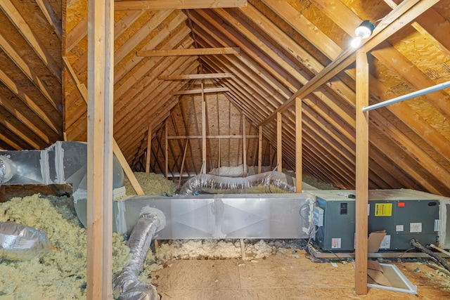 view of attic