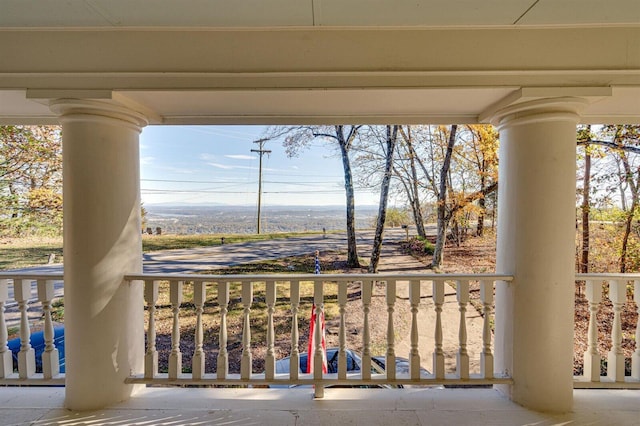 view of balcony