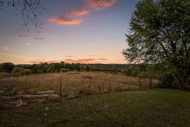 view of nature at dusk