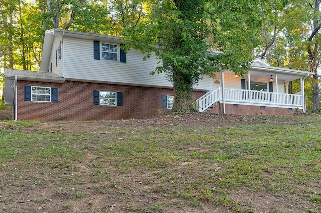 exterior space featuring a porch