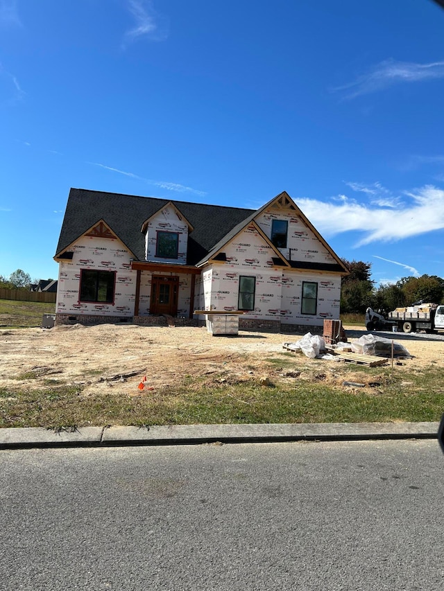 view of unfinished property