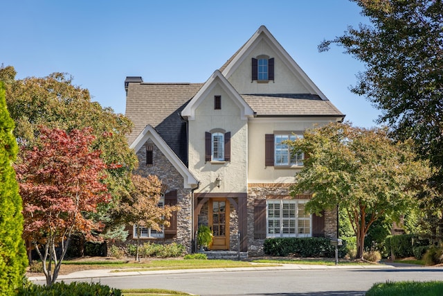 view of french country style house