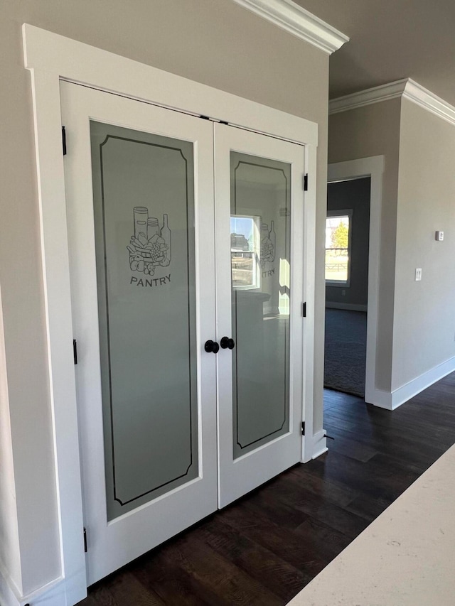 exterior space featuring french doors