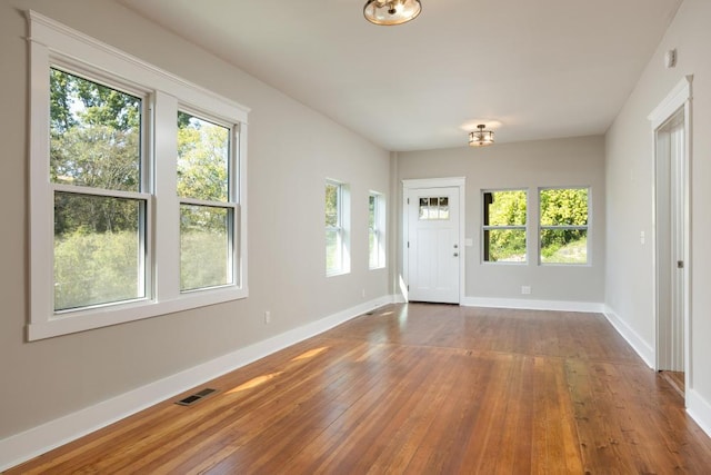 interior space featuring dark wood-type flooring