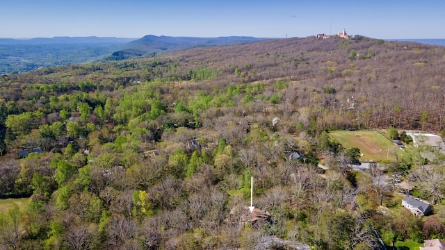 bird's eye view featuring a mountain view