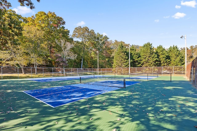 view of tennis court