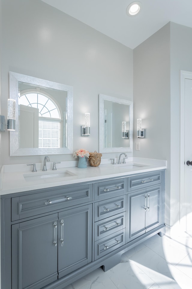 bathroom with vanity