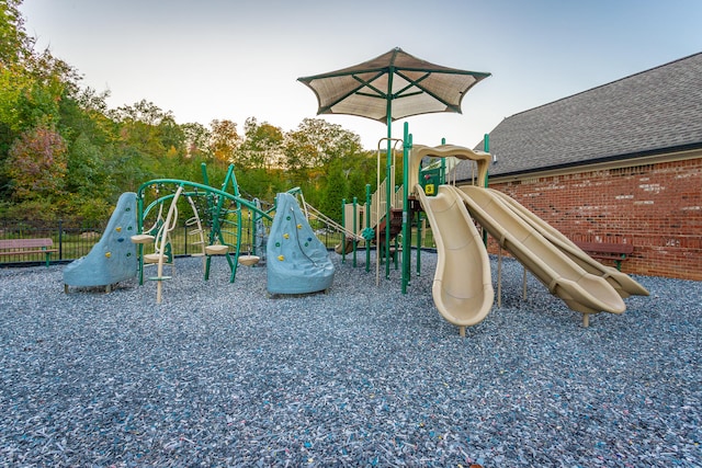 view of jungle gym