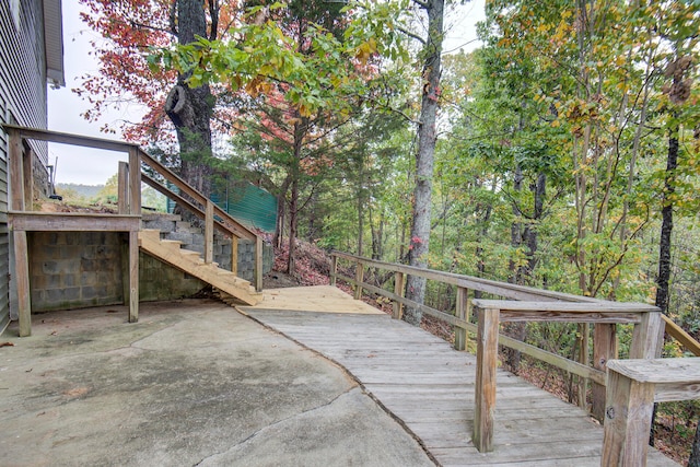 view of wooden terrace