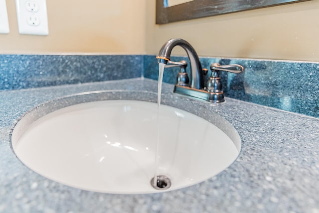 interior details featuring sink