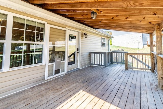 view of wooden terrace