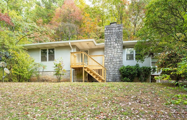 view of rear view of property