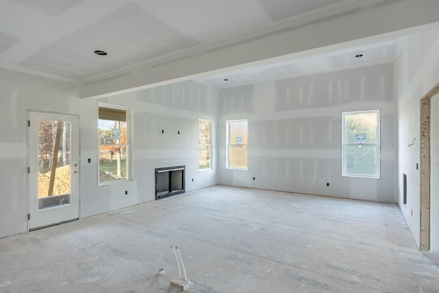 view of unfurnished living room