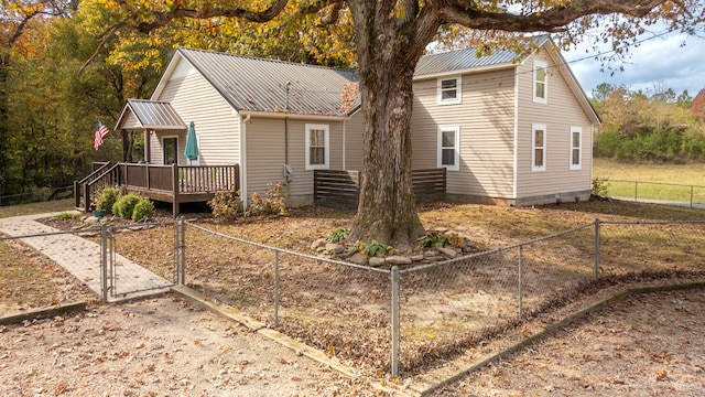 exterior space with a deck