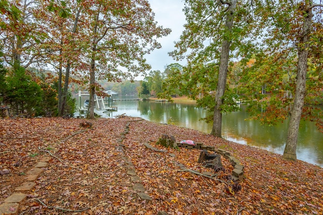 property view of water