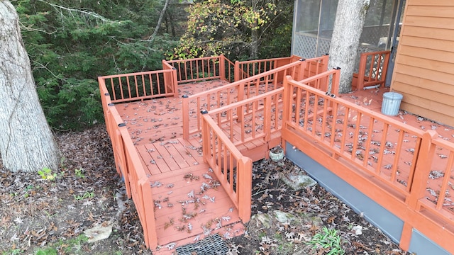 134 Old Spring Rd, Rising Fawn, GA 30738 - view of wooden terrace