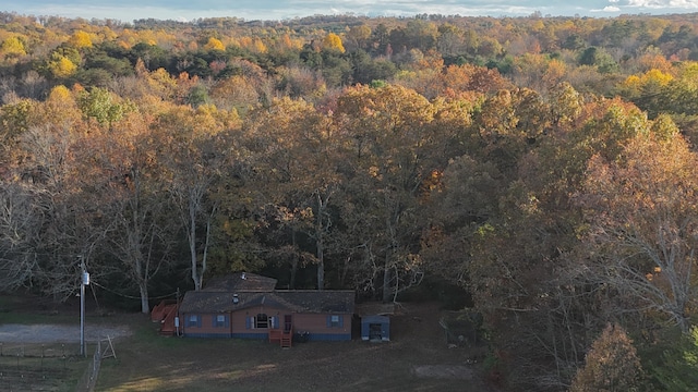 134 Old Spring Rd, Rising Fawn, GA 30738 - aerial view of property and surrounding area with a forest