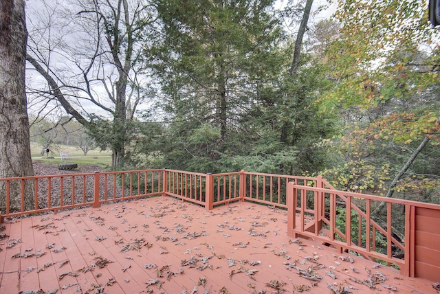 134 Old Spring Rd, Rising Fawn, GA 30738 - view of wooden terrace
